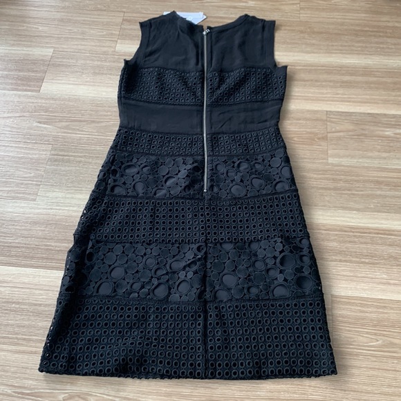 Chelsea and Walker silk top perforated pattern sleeveless dress - Picture 7 of 16
